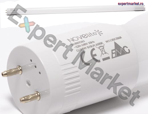 Imagine pentru Tub LED Novelite T8 18W 3000K 1200mm