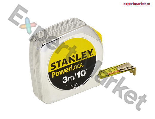 Imagine pentru 0-33-203 Stanley Ruleta PowerLock classic cu carcasa metalica 3m